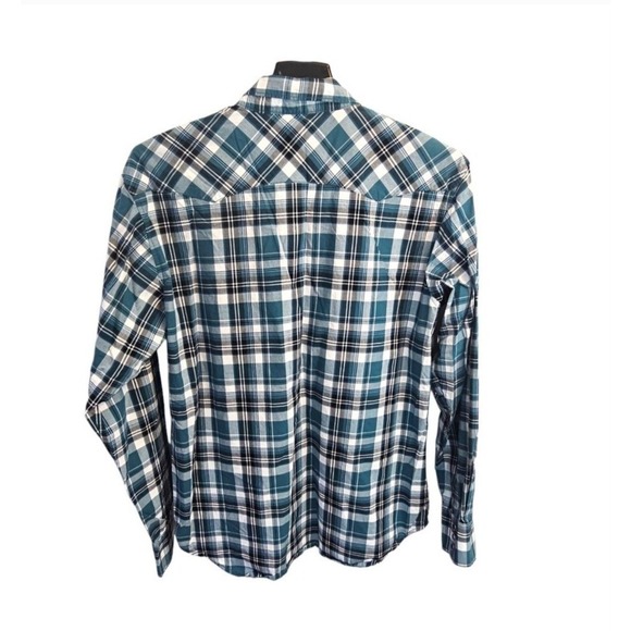 Wrangler Retro Premium XL Plaid Western Pearl Snap Shirt - Picture 7 of 8